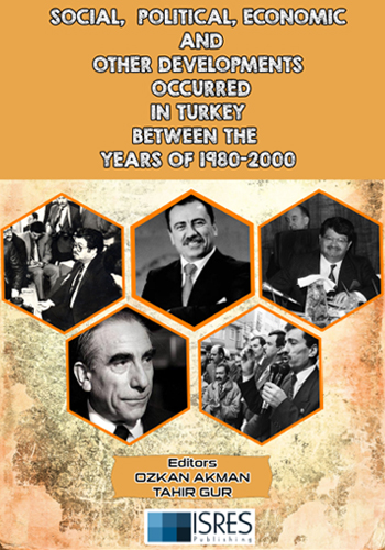 Social, Political, Economic and Other Developments Occurred in Turkey between the Years of 1980-2000